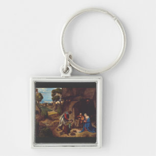 Anbetung der Hirten von Giorgione Schlüsselanhänger