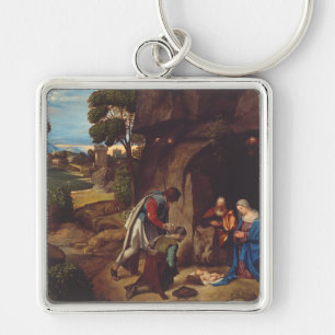 Anbetung der Hirten von Giorgione Schlüsselanhänger