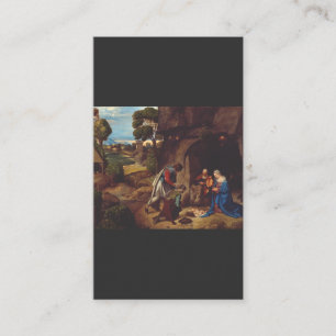 Anbetung der Hirten von Giorgione Visitenkarte