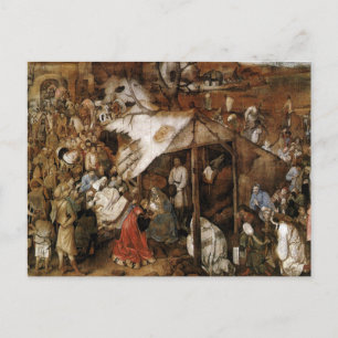 Anbetung der Könige von Bruegel dem Älteren Postkarte