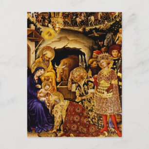 Anbetung der Könige von Gentile da Fabriano Postkarte
