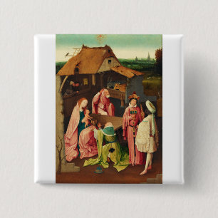 Anbetung der Könige von Hieronymus Bosch Button