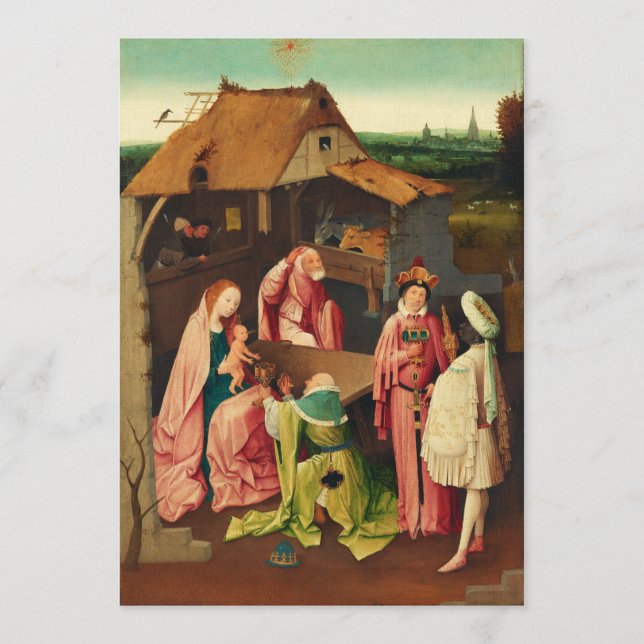 Anbetung der Könige von Hieronymus Bosch Einladung (Vorderseite)