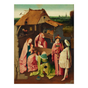 Anbetung der Könige von Hieronymus Bosch Poster