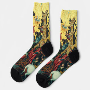 Anbetung der Könige von Michele Damaschino Socken