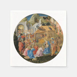 Anbetung der Magier von Fra Angelico und Filippo Serviette