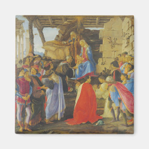 Anbetung der Magier von Sandro Botticelli 1475 Magnet