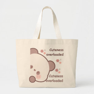 Anbetungswürdige Illustration im Kawaii-Stil Trage Jumbo Stoffbeutel