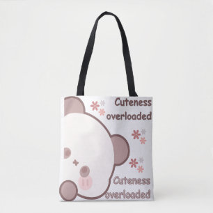 Anbetungswürdige Illustration im Kawaii-Stil Trage Tasche