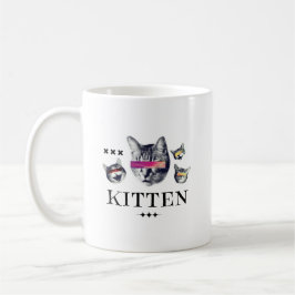 Anbetungswürdige Kätzchen-Vibes | Süßes Katzenlieb Kaffeetasse