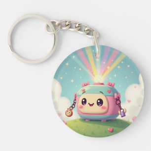 Anbetungswürdige Kawaii-Kamera Schlüsselanhänger