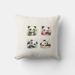 Anbetungswürdige Panda-Wurfkissen Kissen