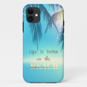 Anbetungswürdige Strandpalmenblätter  Case-Mate iPhone Hülle