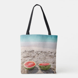 Anbetungswürdige Wassermelone am Strand - Personal Tasche