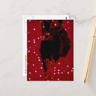 Anbetungswürdige Weihnachtsziege Postkarte