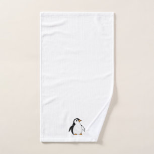 Anbetungswürdiger Baby-Pinguin Subtile Winter-Kuns Badhandtuch Set