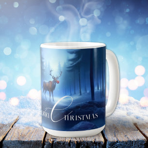 Anbetungswürdiger bearbeitbarer Winter-Wunderland- Kaffeetasse