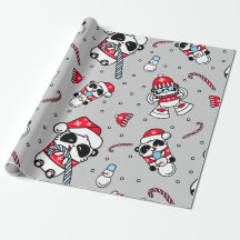 Anbetungswürdiger Panda-Schneemann-Weihnachtsfeier