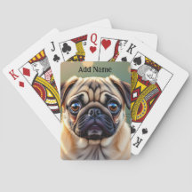 Anbetungswürdiger Pug Nahaufnahme | Süßer Hund Per