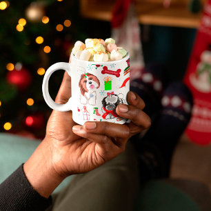 Anbetungswürdiger Shih Tzu Weihnachts-Nahtlos-Must Kaffeetasse
