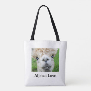 Anbetungswürdiges Alpakafoto  Tasche