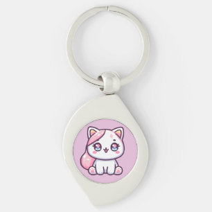 Anbetungswürdiges Kawaii Kätzchen Schlüsselanhänger