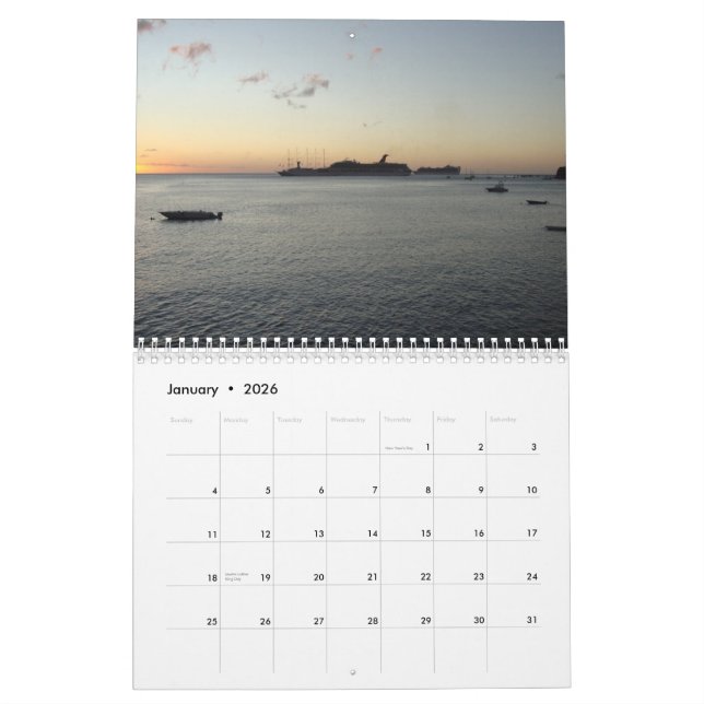 Anblick von Dominica-Kalender Kalender (Jan 2026)