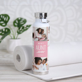 Anbringen der farblosen Flasche mit farbigem Wasse