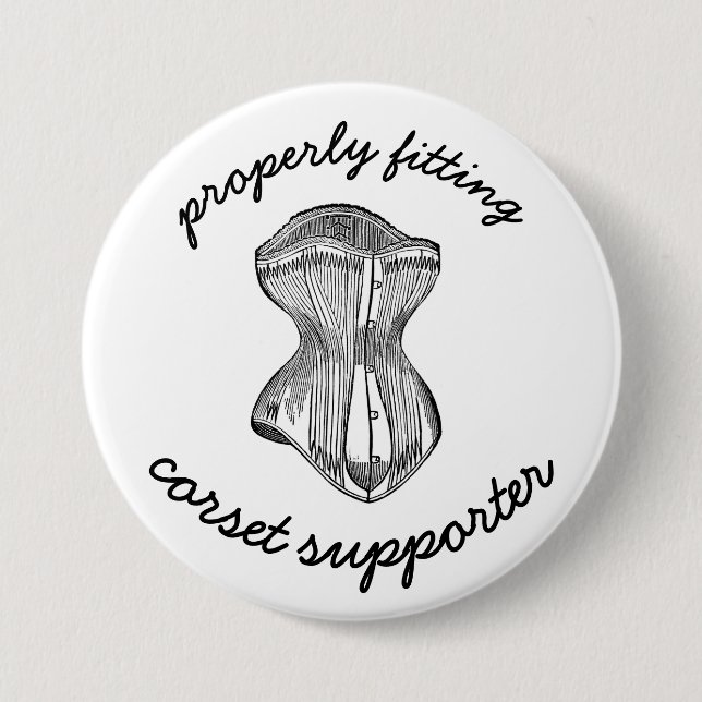 Anbringen des korsetbasierten Supporters Button (Vorderseite)