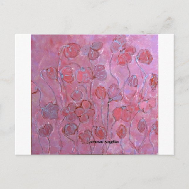 Anca Sofia Dekorative Kunst, Dichtung und Musik Postkarte (Vorderseite)