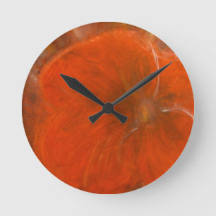 Anca Sofia dekorative Kunst: Inlove Mohnblume Runde Wanduhr