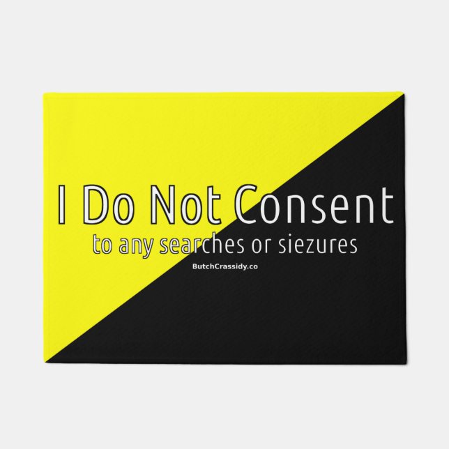 Ancap - ich stimme nicht Fußmatte zu (Vorderseite)