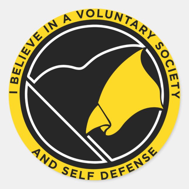 AnCap Voluntaryist Stickers (Vorderseite)