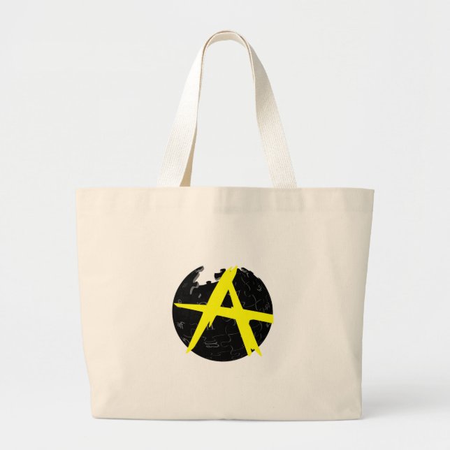 AnCap Wiki Jumbo Stoffbeutel (Vorne)