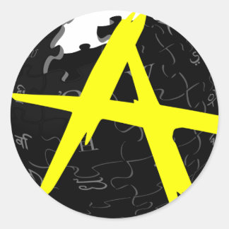 AnCap Wiki Runder Aufkleber