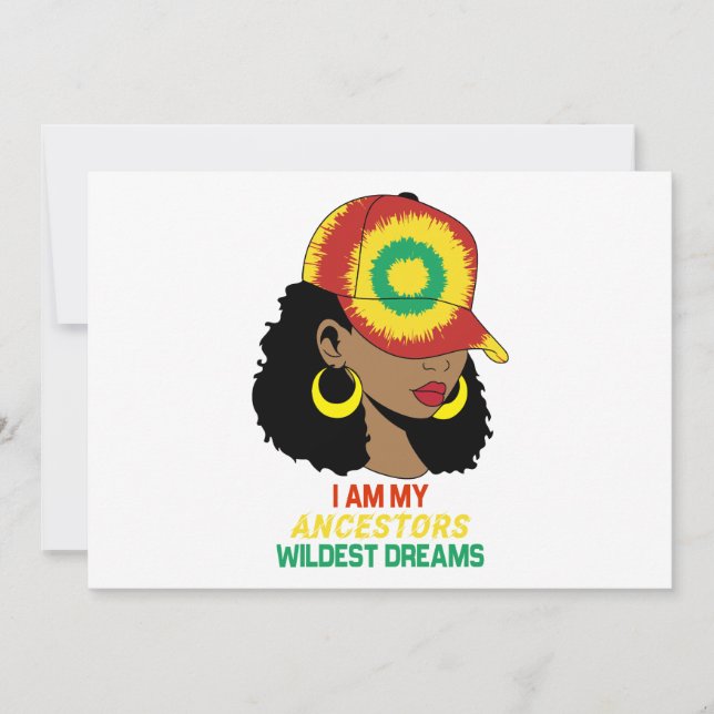 Ancestors Wildest Dreams Schwarze Geschichte Monat Einladung (Vorderseite)