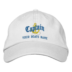 Anchor Captains-Embroidered-Baseball-Muster Bestickte Baseballkappe