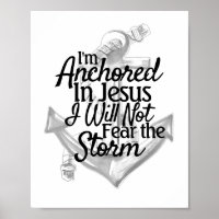 Anchor Coastal Black and White Christian