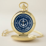 Anchor Compass Stars Captain Boat oder Name Marine Taschenuhr<br><div class="desc">Ein Nautical Anchor Compass und Sterne mit Captain Rank oder einem anderen Titel und Ihrem Namen oder Bootnamen auf einer stilistischen Pocket Watch. Diese personalisierte Pocket Watch ist nicht nur zeitaufwendig,  sondern auch ein lustiges Gesprächsstück. Perfekt für den Vatertag,  aber auch ein großes Geschenk für jede Gelegenheit.</div>