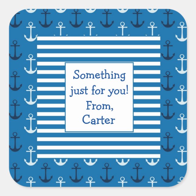 Anchor Custom Gift Stickers (Vorderseite)