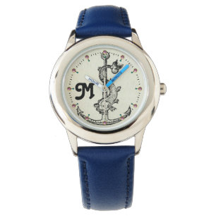 ANCHOR MIT FISCHNAUTISCHEM MONOGRAMM ARMBANDUHR