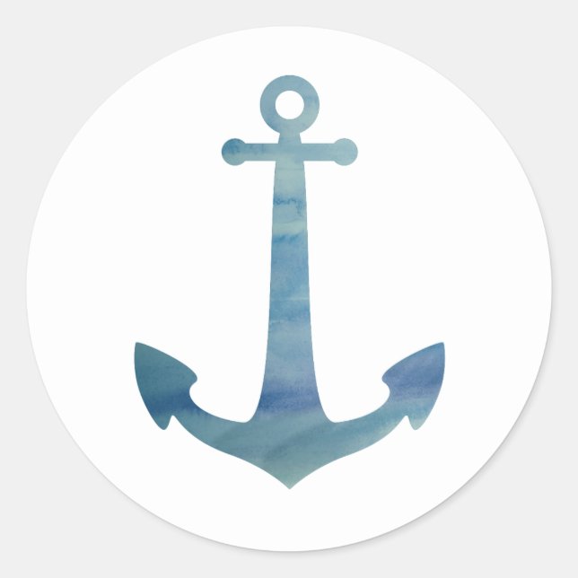 Anchor Nautical Ocean Party Danke Stickers (Vorderseite)