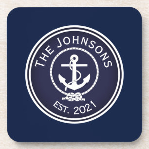 Anchor Nautical Seal Getränkeuntersetzer