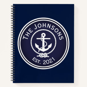 Anchor Nautical Siegel Notizbuch