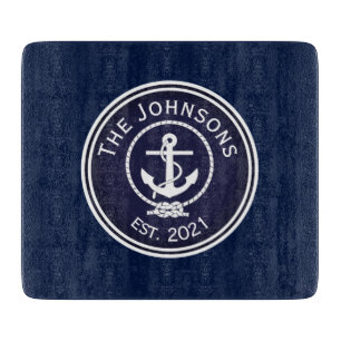 Anchor Nautical Siegel Schneidebrett