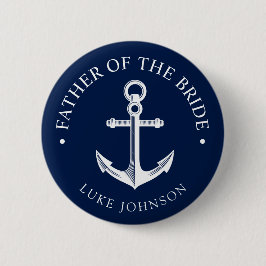 Anchor | Nautische Hochzeit | Vater der Braut Button