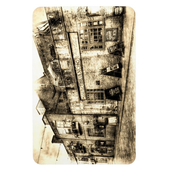 Anchor Pub London Vintag Magnet (Vertikal)