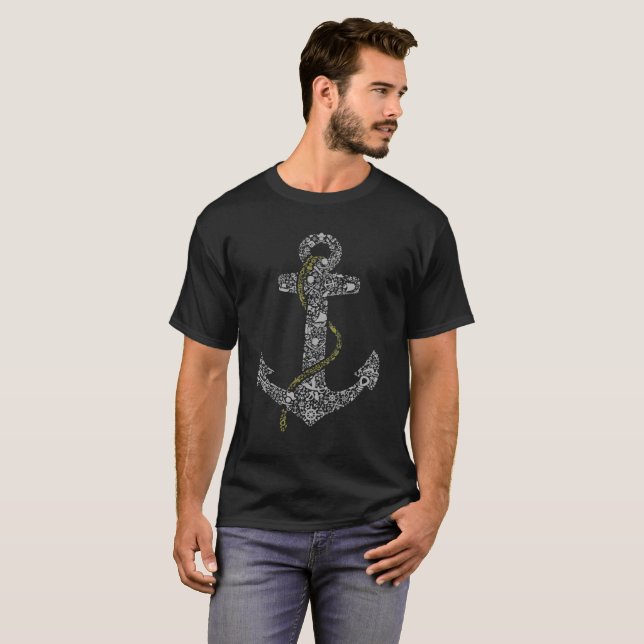 Anchor Rope Nautical Symbology T-Shirt (Vorne ganz)
