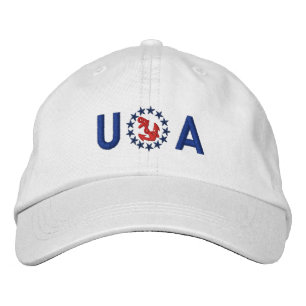 ANCHOR Stars Monogram Personalisiert Boat Embroide Bestickte Kappe