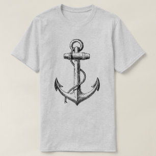 Anchor Tattoo Style Image T - Shirt